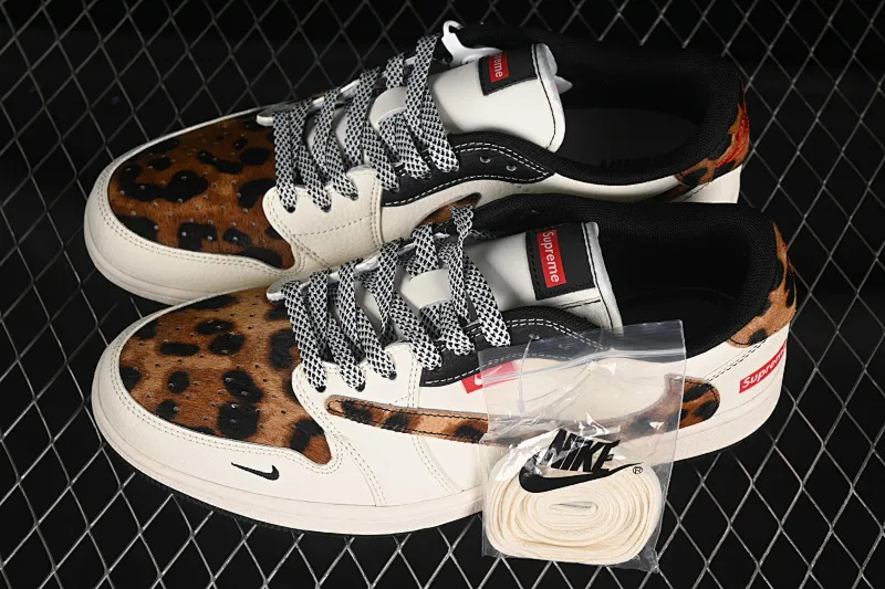 All categories Air Jordan Jordan series basketball shoes Air Jordan 1 Low high-end customized low-top sneakers Travis Scott x Fragment Design x Air Jordan 1 Low OG SP AJ1 Joe 1 Supreme joint leopard print low-top cultural casual sneakers JJ2508-555